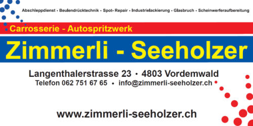 Logo Carrosserie + Autospritzwerk Zimmerli-Seeholzer